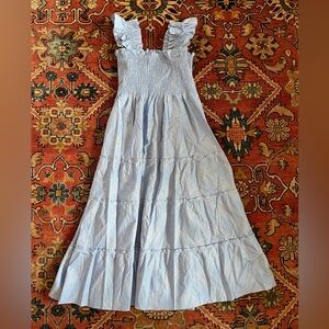 HillHouse nap dress light blue glitter